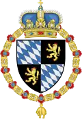 Wittelsbach arms of the dukes of Bavaria (until 1623) of Bavaria