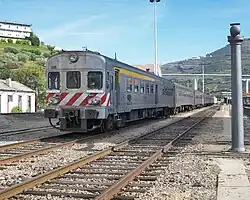 Train arriving at the station, 2010