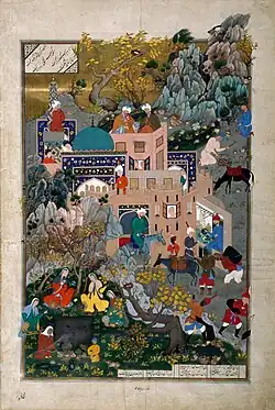 Dust Muhammad, The Story Of Haftvad And The Worm, fol. 521v.[33]