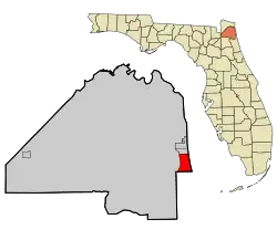 Location of Jacksonville Beach, Florida