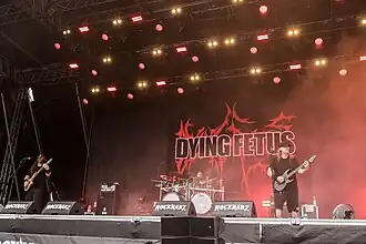 Dying Fetus performing at Rockharz 2024