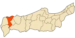 Location of Larhat within Tipaza Province