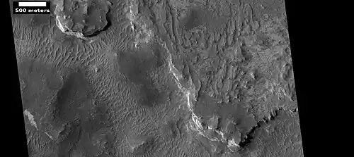 Layers in Arabia, as seen by HiRISE under HiWish program.