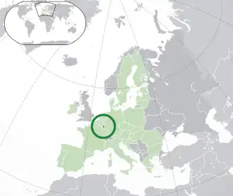 Location of Euro gold and silver commemorative coins