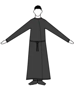 Reader/Chanter/Subdeacon/Deacon dressed in the Zostikon