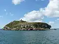 Eastern end of Ynys Seiriol - Puffin Island with monastic ruins