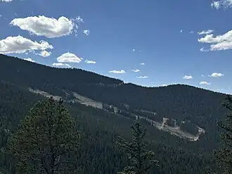 Echo Mountain ski runs, late Summer