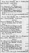 Eclipse Race Course New Orleans Fall Meeting 1838 The Mississippi Free Trader Wed Dec 19 1838