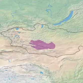 Ecoregion territory (in purple)
