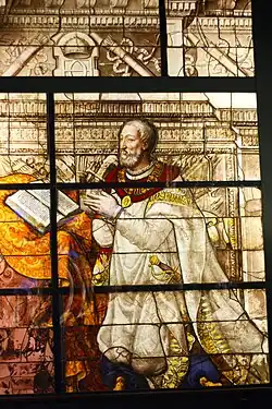 Posthumous portrait of Francis I of France in prayer by Nicolas Beaurain (1551-1556)