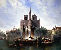 Edwin Deakin, Notre Dame, Paris, 1893