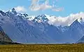 Eglinton Valley, Ngatimamoe Peak centred, Triangle Peak in upper left