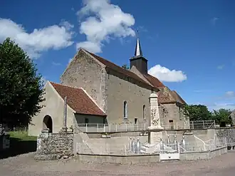 The church in Saint-André-en-Morvan