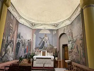 four murals on the life of Saint Catherine in her chapel[4]