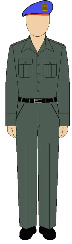 Egyptian Republican guard soldiers filed outfit