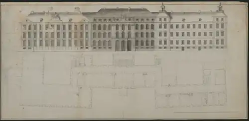 Facade redesign proposal by Johannes Seiz (1776)(Landeshauptarchiv Koblenz 702 153)