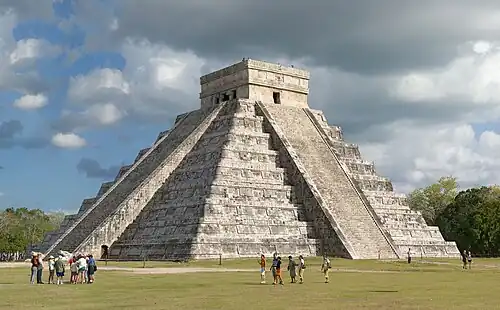Image 8Mesoamerican step-pyramid nicknamed El Castillo at Chichen Itza (from Portal:Architecture/Ancient images)