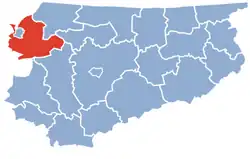 Location within the voivodeship