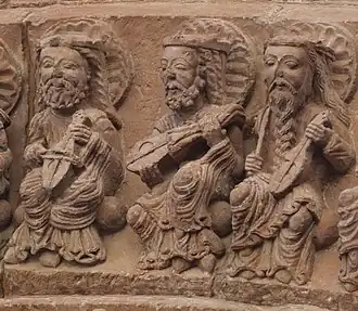 Elders of the Apocalypse with rebecs or rabels.
