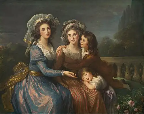 The Marquise de Pezay, and the Marquise de Rougé with Her Sons Alexis and Adrien by Élisabeth Vigée Le Brun