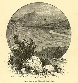 View of the mesa in 1885