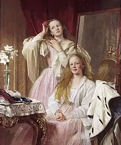Emma and Federica Bankes of Soughton Hall (1869)