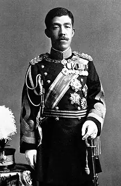 Emperor Yoshihito (Taishō) in a military uniform