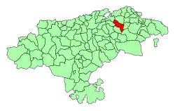 Location of Entrambasaguas