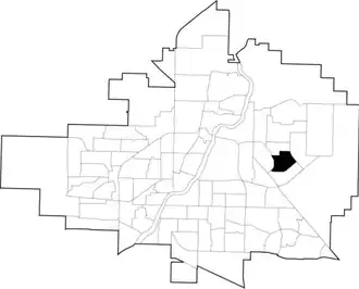 Erindale location map