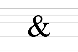 Variations of the Ampersand in different fonts.