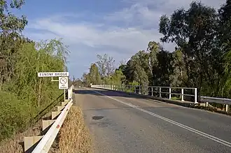 Eunony Bridge viewed from Eunanoreenya looking towards Gumly Gumly