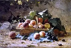 Nature morte aux pêches