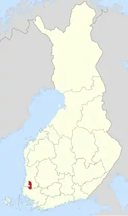 Location of Eura in Finland
