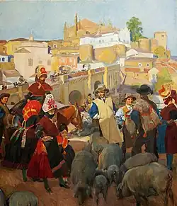 Extremadura. El mercado (1917)