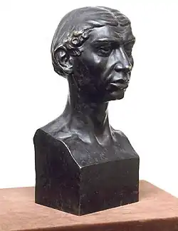 Bust of Tersánszky (created by Vilmos Fémes Beck)