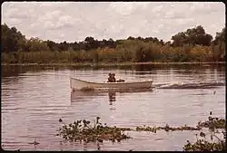Fishing in the Bayou Gauche wetlands
