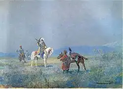 Nikolay Karazin, Falcon hunt (before 1908)