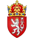 Royal Arms of Bohemia with crown of Saint Wenceslas