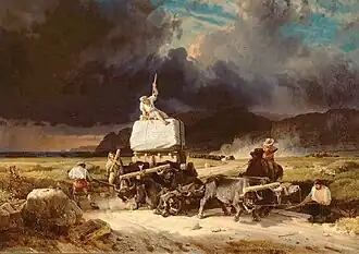 Friedrich Paul Nerly, Transporting Marble to the Sculptor Thorvaldsen in Rome, 1860-70