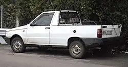 Phase I Fiorino pickup; note exposed fuel cap