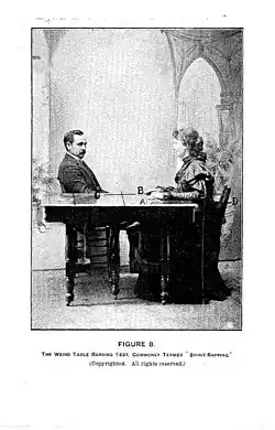 Hurst produced mysterious popping sounds in and on a table.