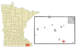 Location of Canton, Minnesota