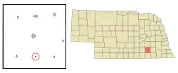 Location of Strang, Nebraska