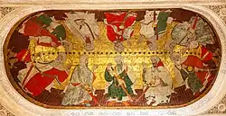 The middle painted vault, with depictions of Nasrid figures