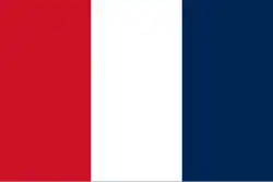 The flag of France used from 1790 until 1794