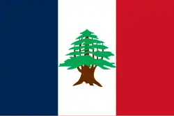 Flag of the State of Greater Lebanon during the French mandate 1920–1943