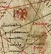 Flag of the Serbian Kingdom on the map of Angelino Dulcert (1339)