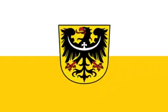 Flag of Silesians (with eagle)