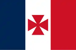 Flag of the French Protectorate of Wallis and Futuna (Uvea) (1860–1886)