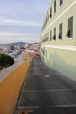 View of Flat Bastion Road looking north.